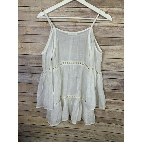 Haute Society Small Cold Shoulder Boho Top Lace - Picture 5 of 10